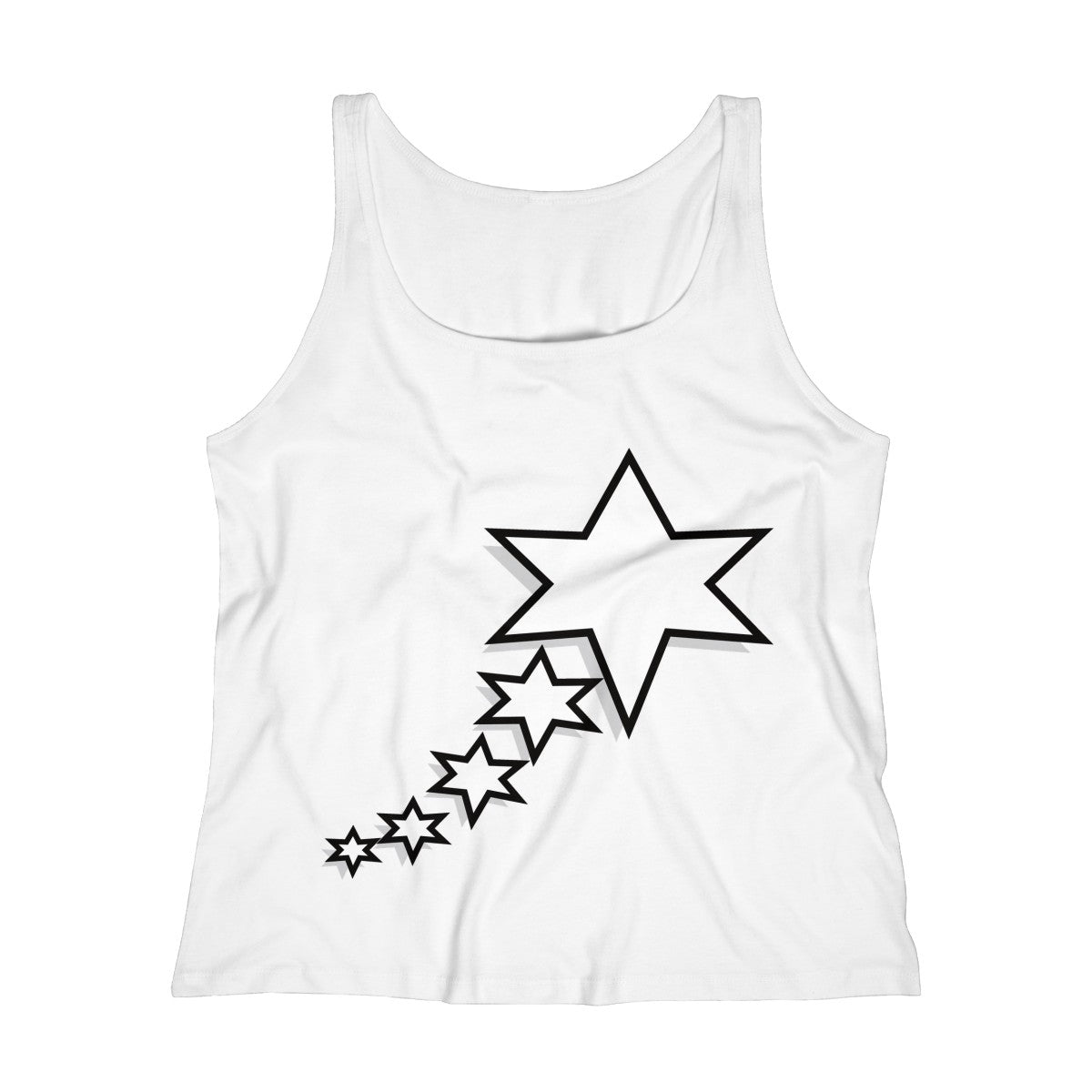 Women's Relaxed Jersey Tank Top - 6 Points 5 Stars (White)
