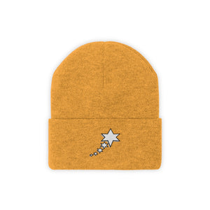Knit Beanie - 6 Point 5 Stars (White)