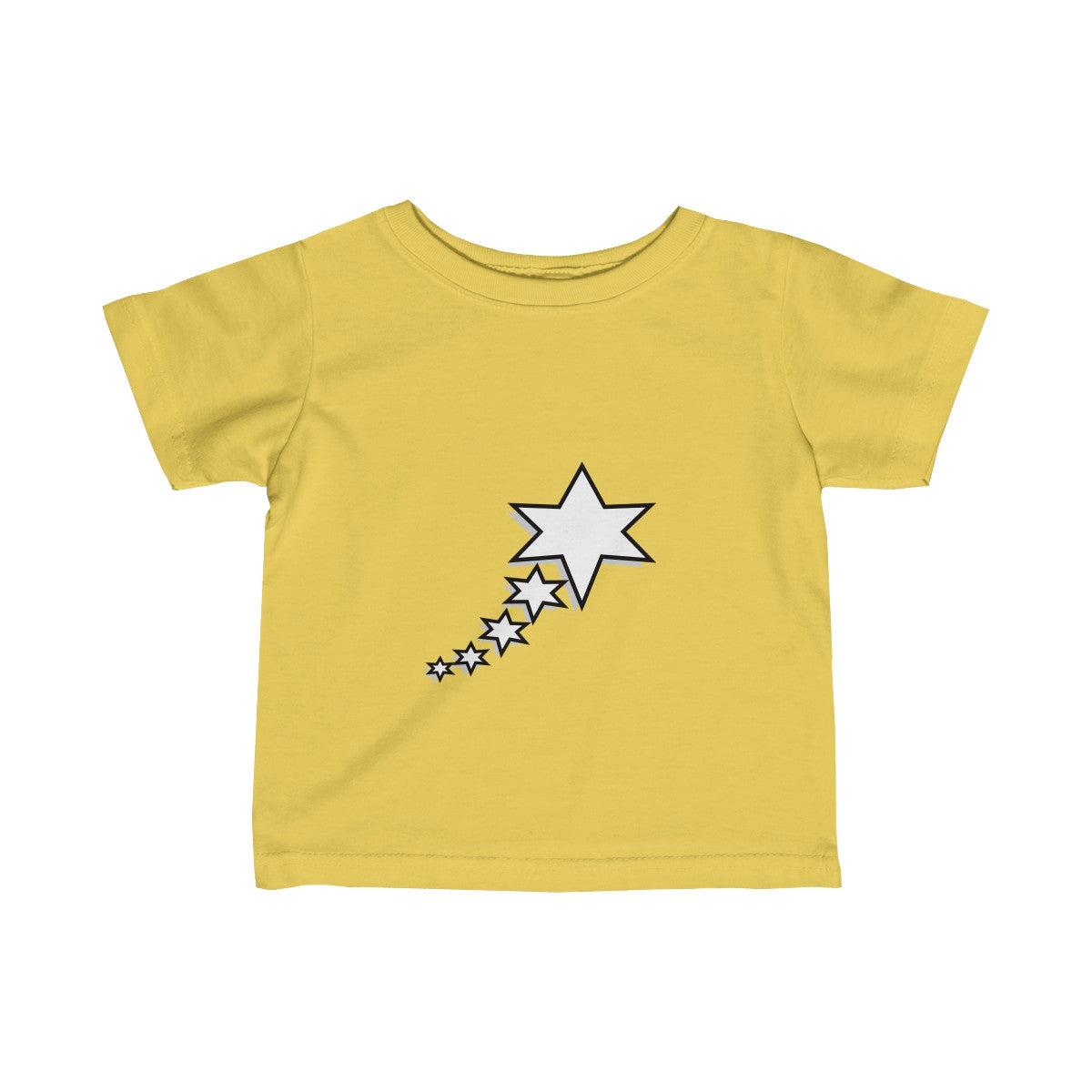 Infant Fine Jersey Tee - 6 Points 5 Stars (White)