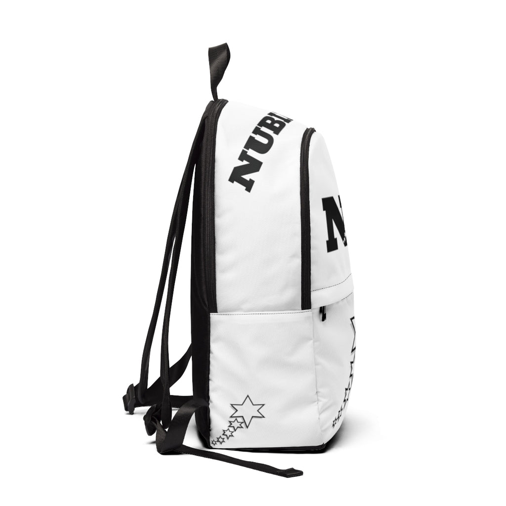 Unisex Fabric Backpack - 6 Points 5 Stars (White)