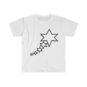 Men's Fitted Short Sleeve Tee - 6 Points 5 Stars (White)