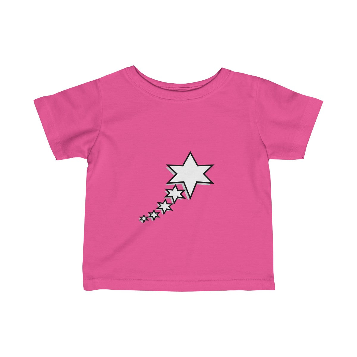 Infant Fine Jersey Tee - 6 Points 5 Stars (White)
