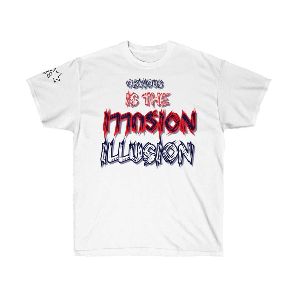 Unisex Ultra Cotton Tee - Obvious is the Illusion V