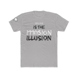 Men's Cotton Crew Tee - Obvious is the Illusion