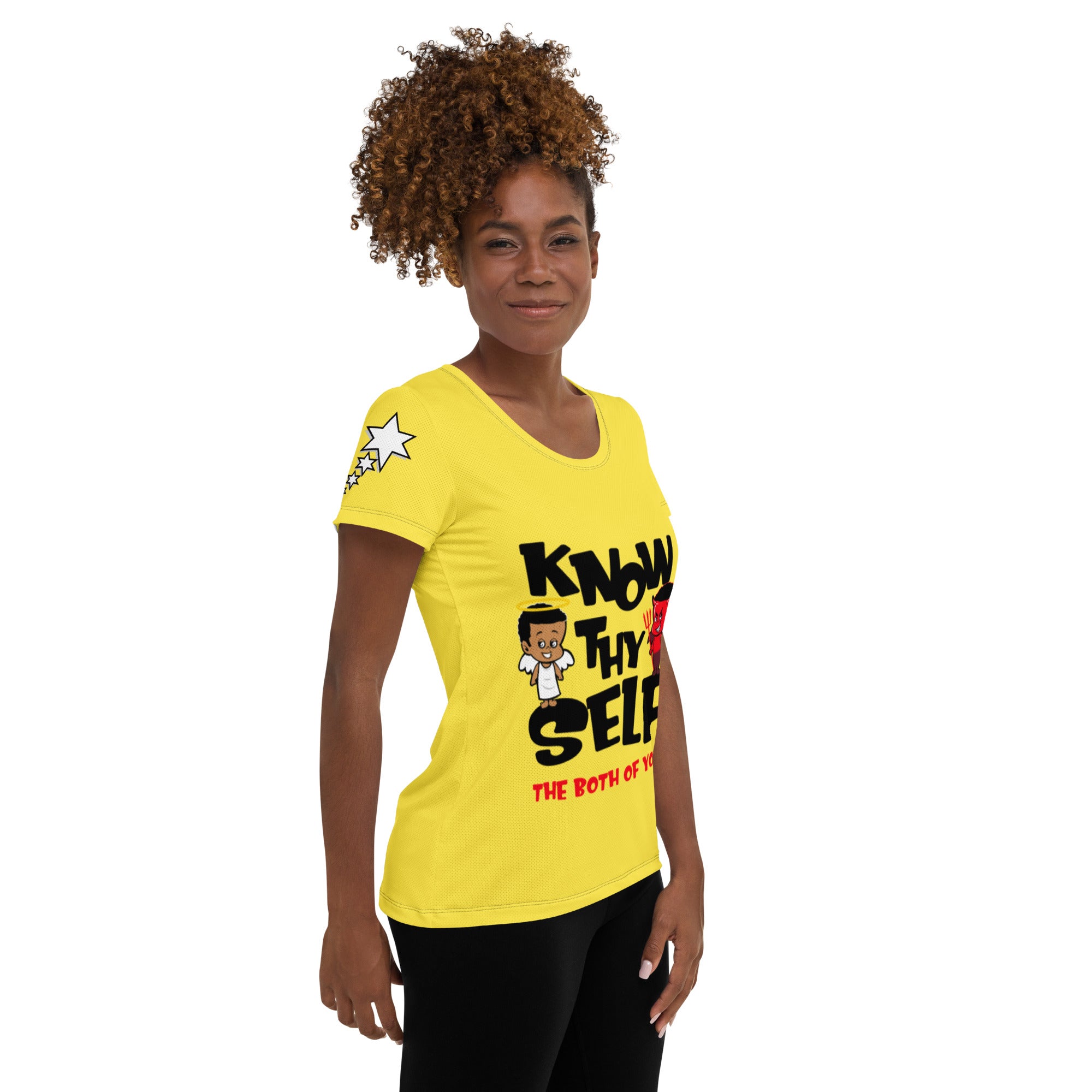 Know Thyself - All-Over Print Women's Athletic T-shirt