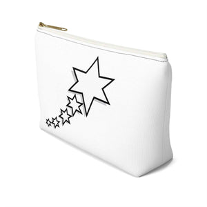 Accessory Pouch w T-bottom - 6 Points 5 Stars (White)