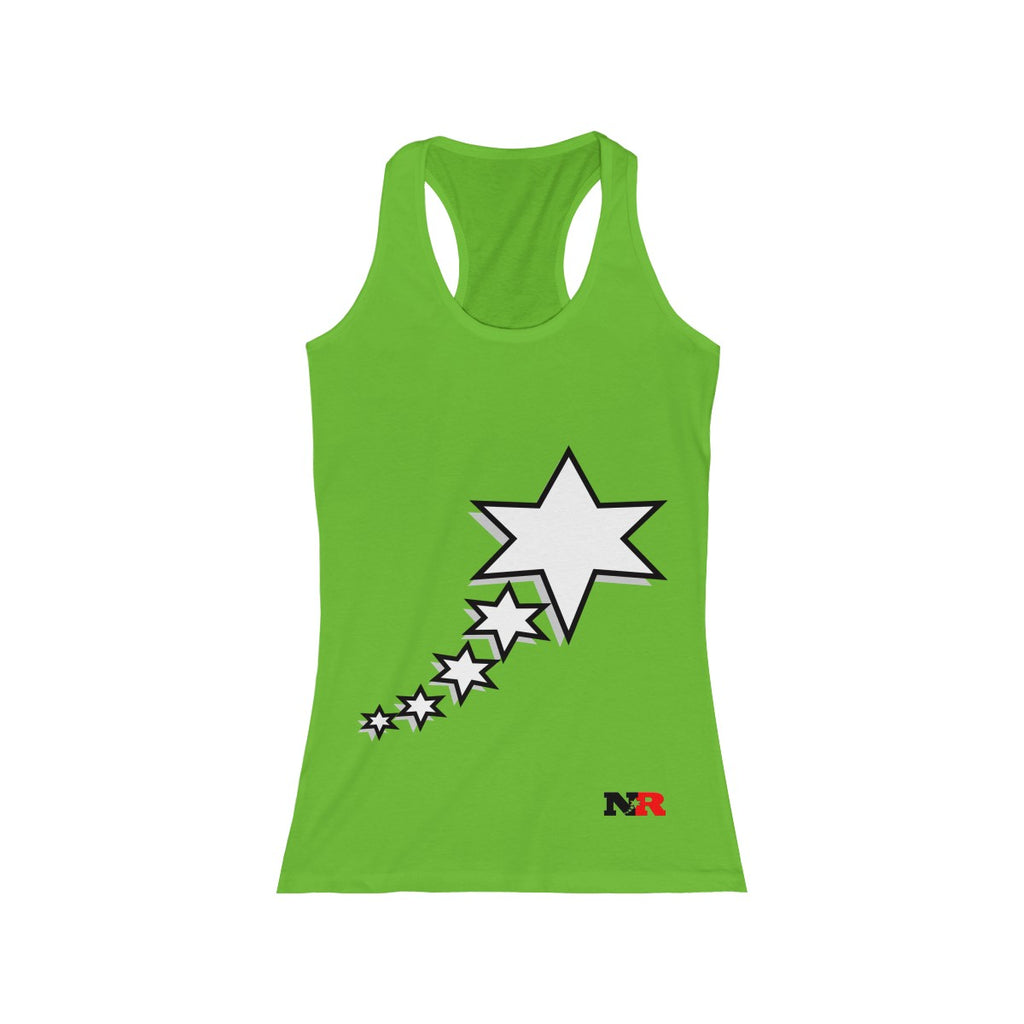 Women's Racerback Tank - 6 Points 5 Stars (White)