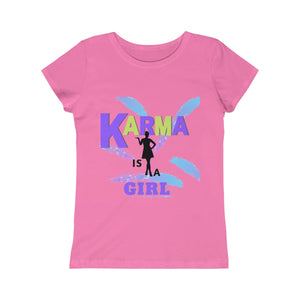 Girls Princess Tee - KARMA IS A GIRL