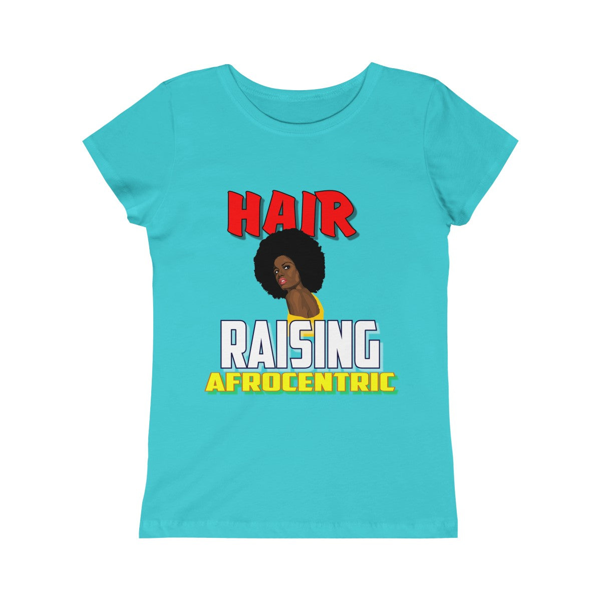 Girls Princess Tee - Hair Raising Afrocentric V