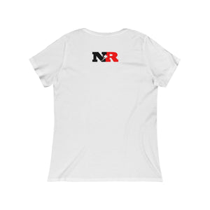 Women's Relaxed Jersey Short Sleeve Scoop Neck Tee - 6 Points 5 Stars (White)