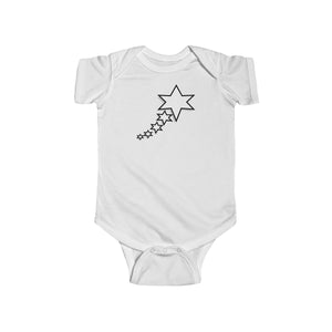 Infant Fine Jersey Bodysuit - 6 Points 5 Stars (White)