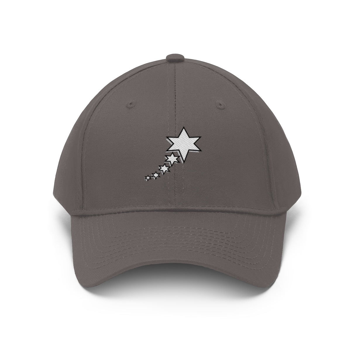 Unisex Twill Hat - 6 point 5 Stars (White)