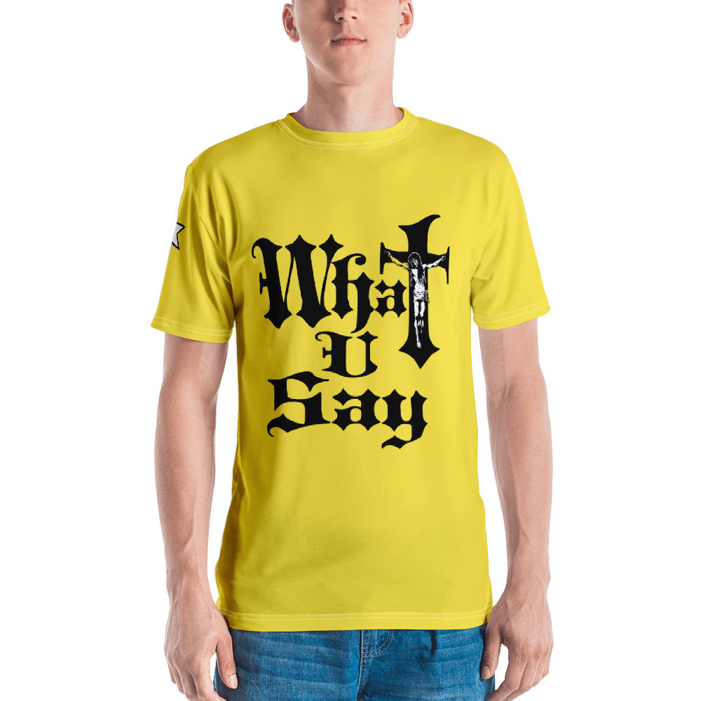 Men's T-shirt - What You Say (Rasta)